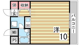 新開地駅 徒歩5分 2階の物件間取画像